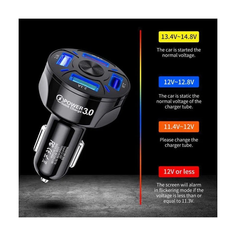 Four port Usb Car Charger