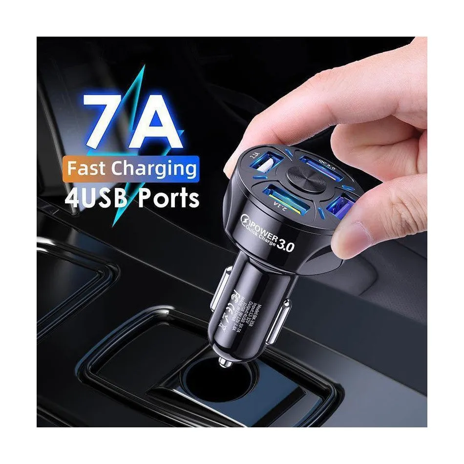 Four port Usb Car Charger