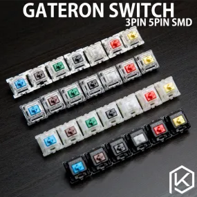 Gateron Switch 3pin 5pin SMD RGB KS-3 KS3 Full Milky Blue Red Black Brown Green Clear Yellow for Mechanical mechnical keyboard