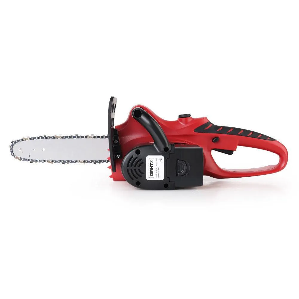 Giantz 20V Cordless Chainsaw - Black and Red