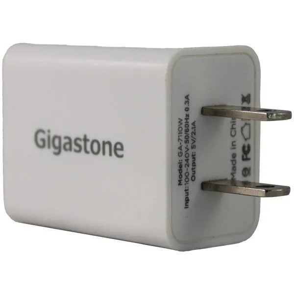 Gigastone GS-GA-7111W-R 3-in-1 Wall Charger with Charging Cables