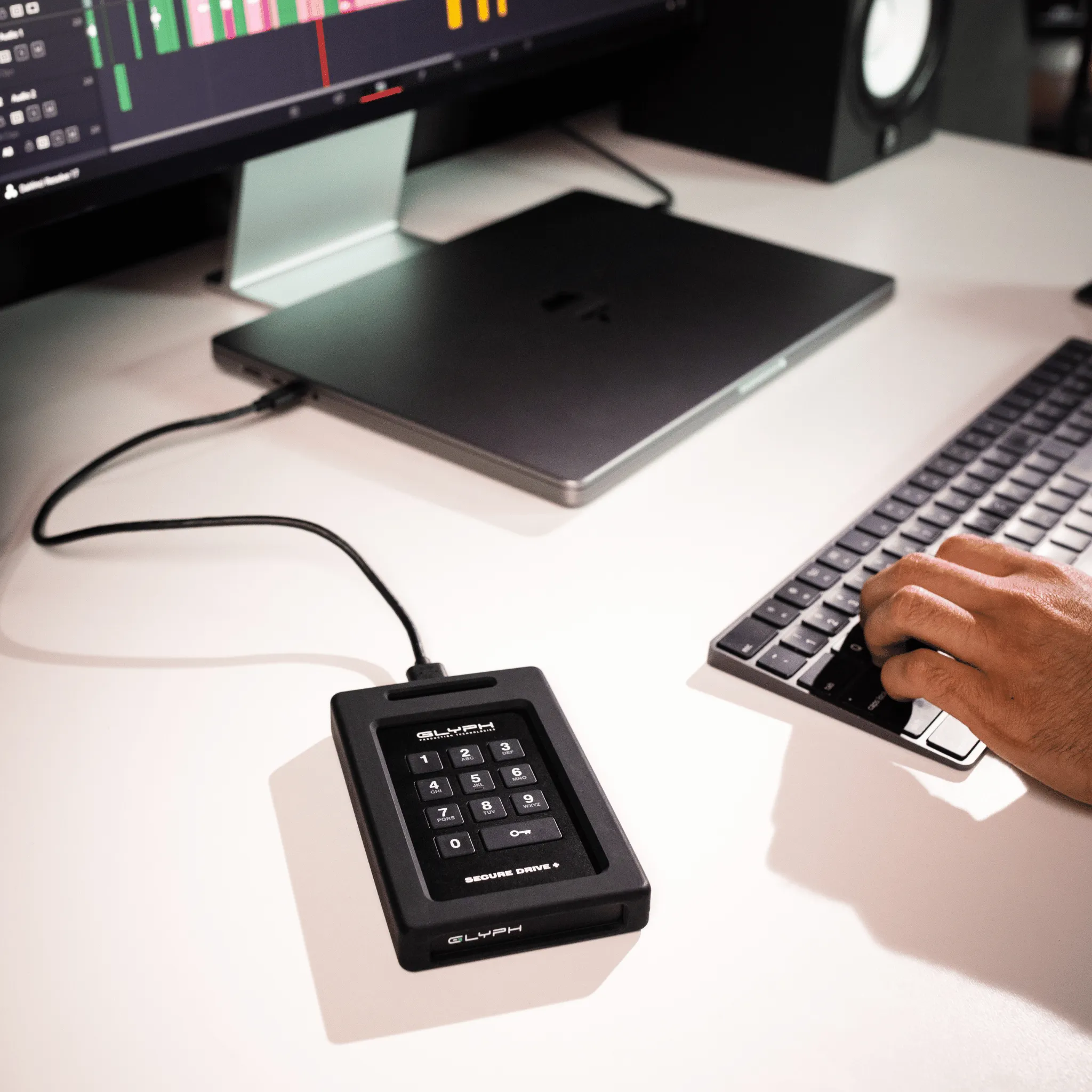 Glyph SecureDrive  Encrypted Drive with Keypad
