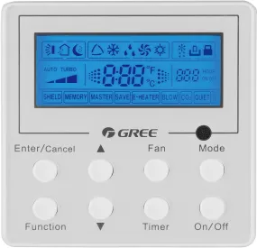 GREE XE71 Wired Controller with Backlight