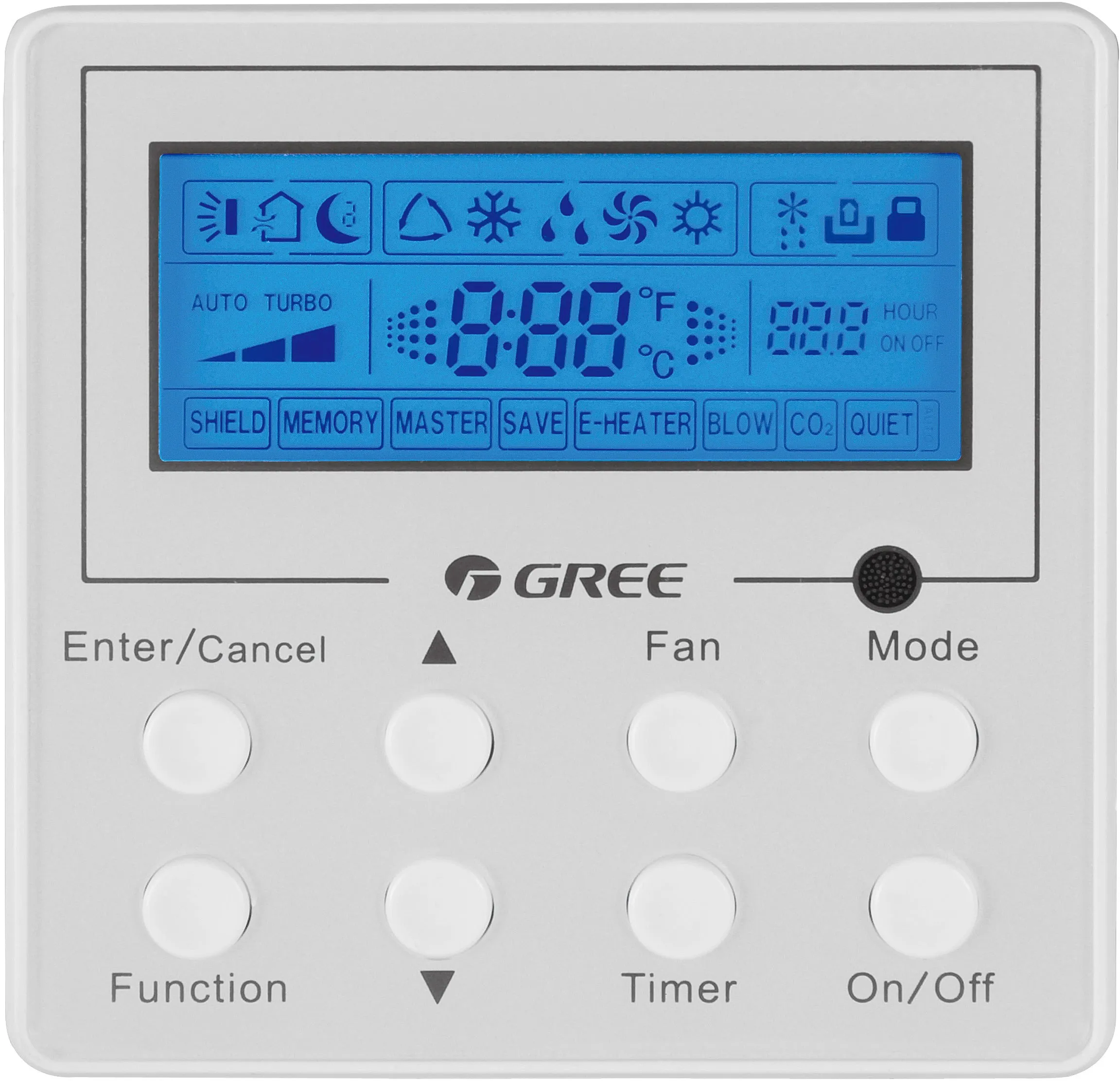 GREE XE71 Wired Controller with Backlight