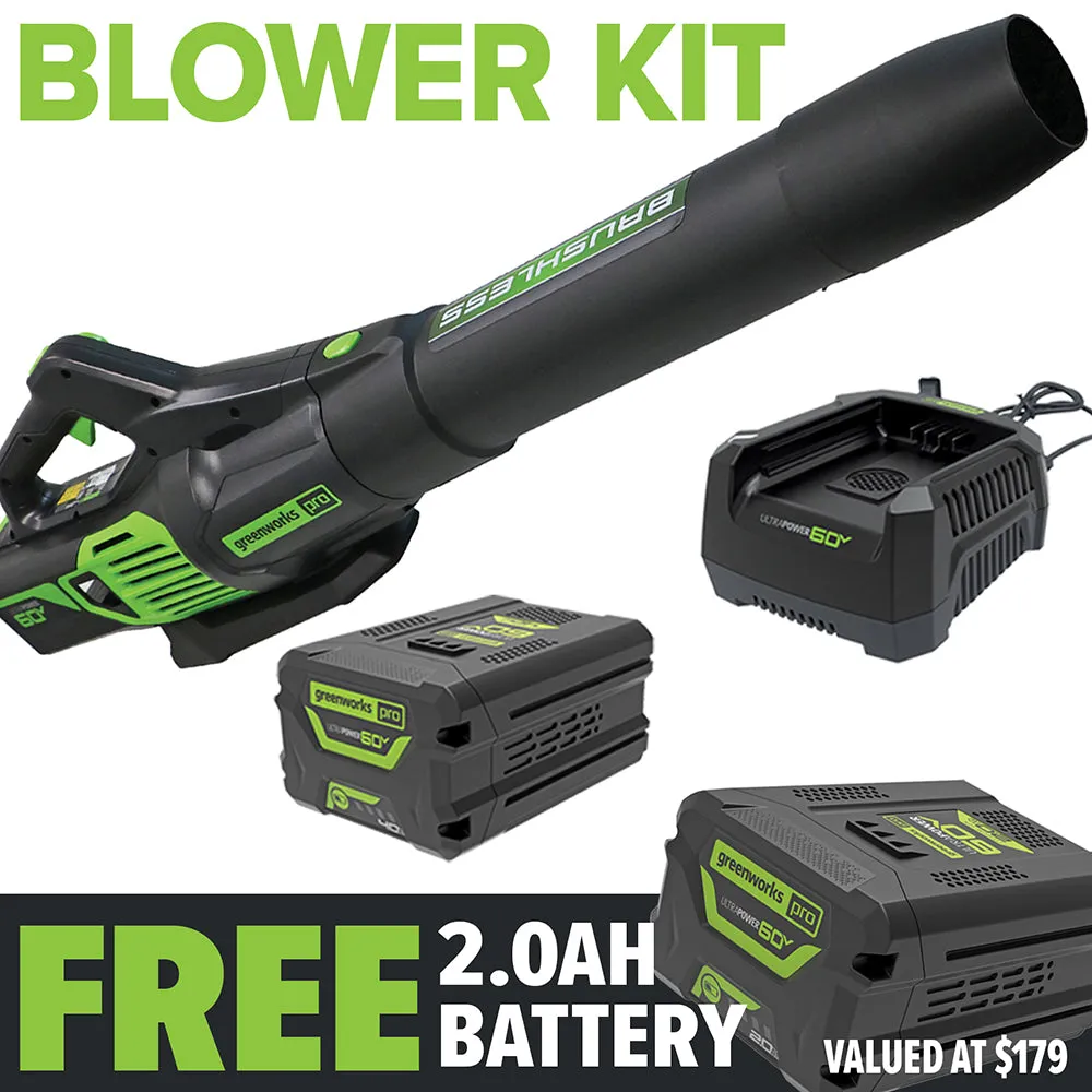 Greenworks 60v Battery Axial Blower Kit