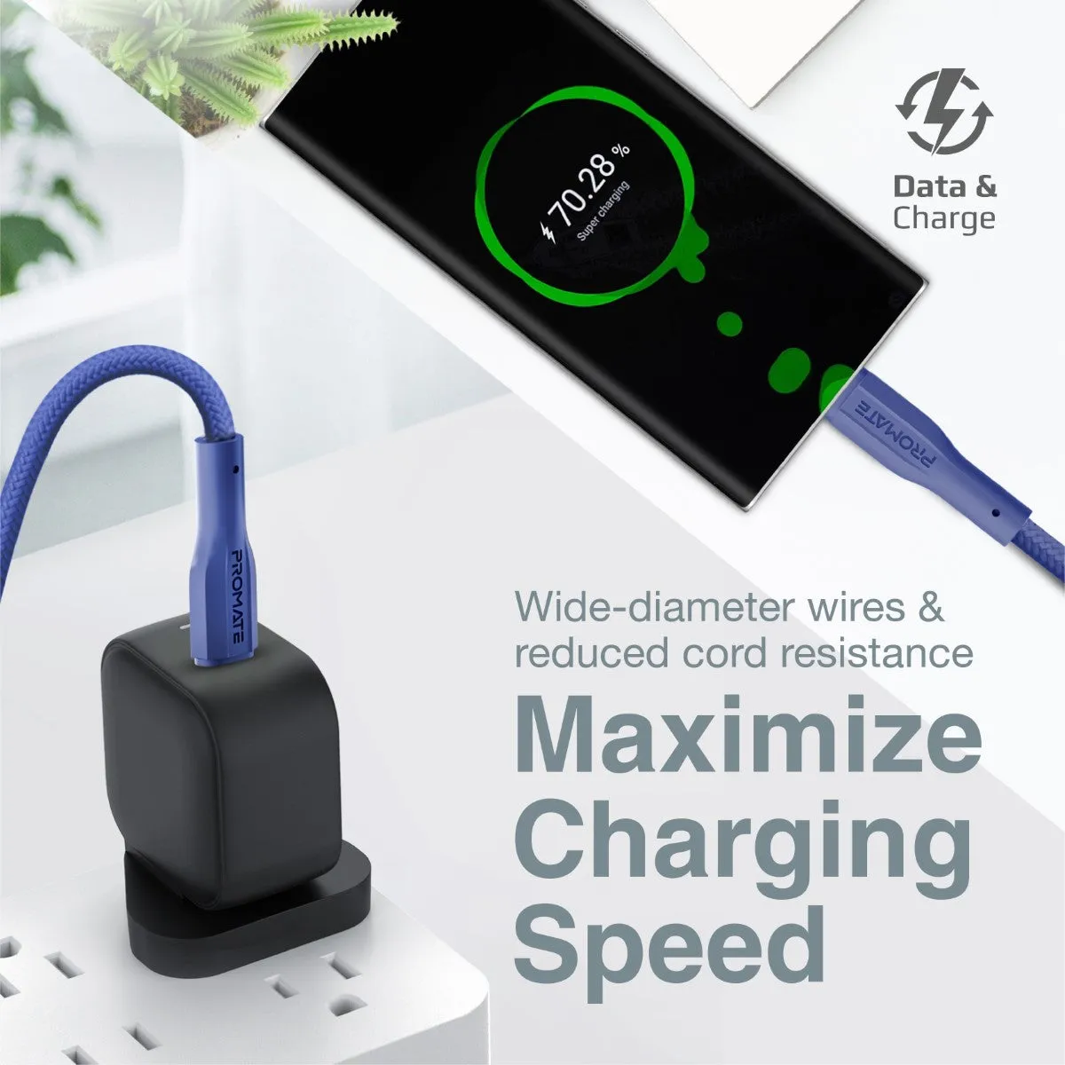 High Tensile Strength Data & Charge USB-C Cable