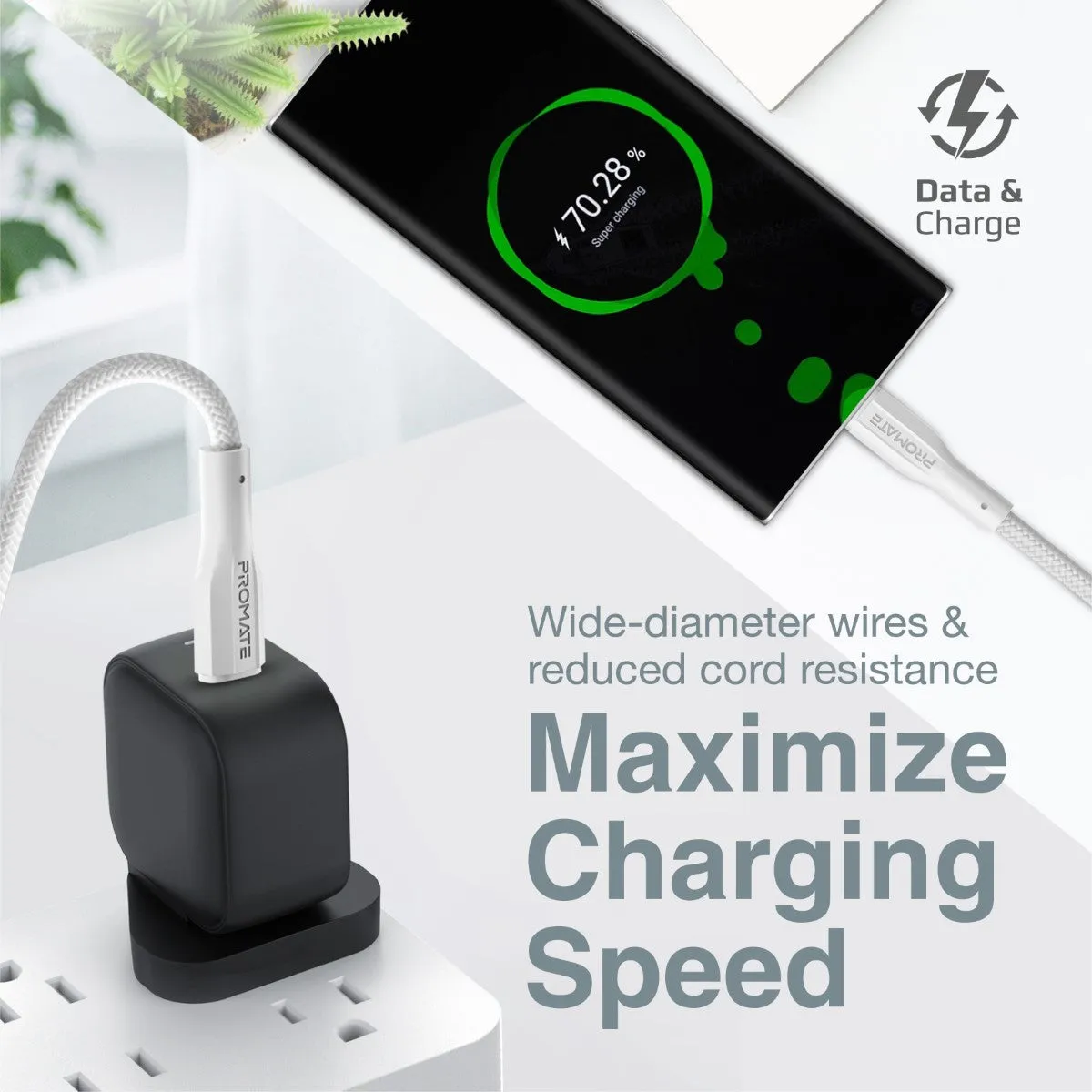 High Tensile Strength Data & Charge USB-C Cable