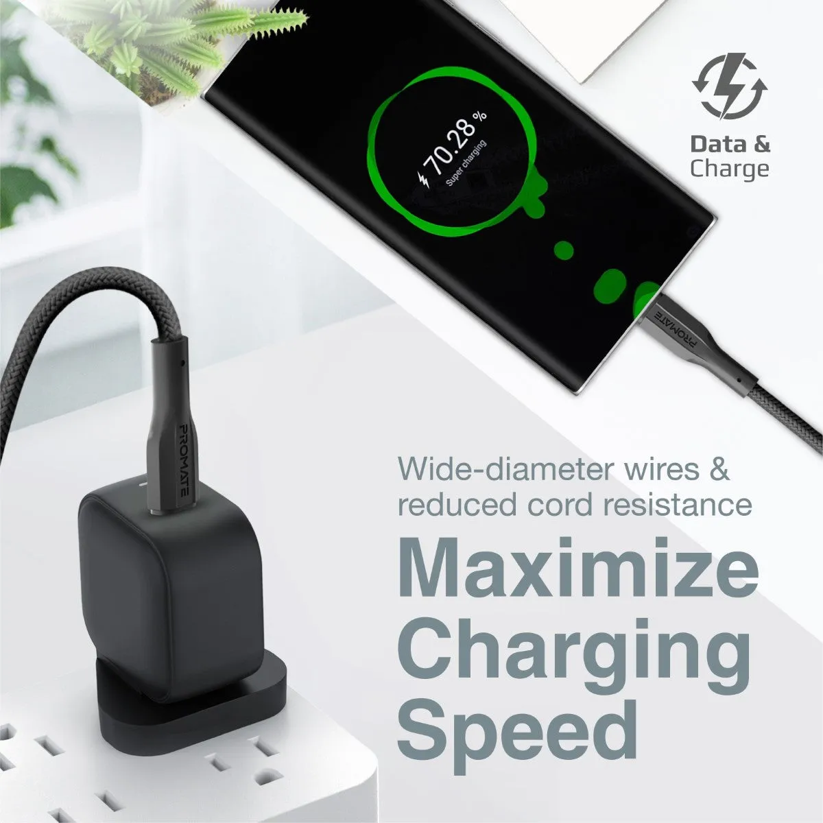 High Tensile Strength Data & Charge USB-C Cable