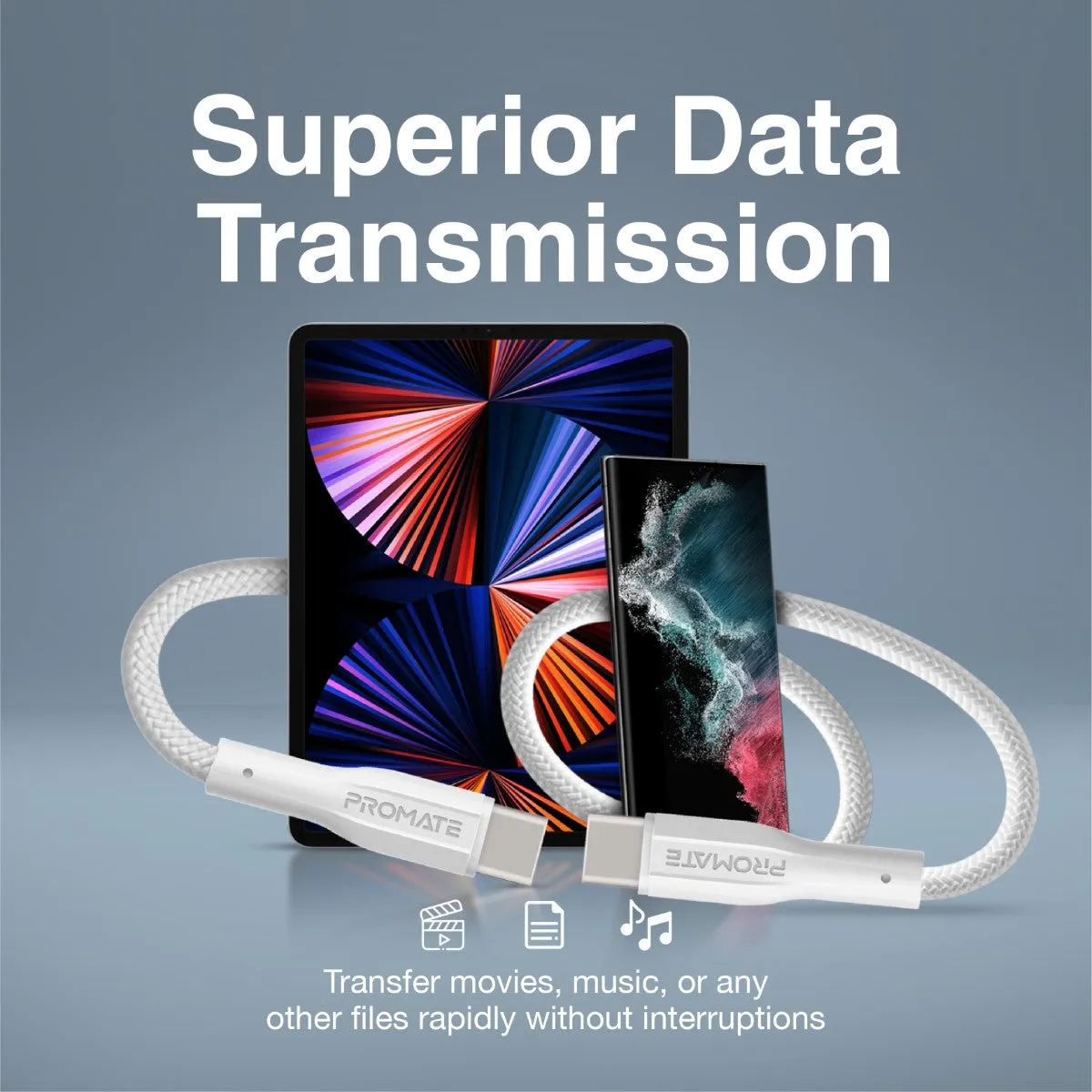 High Tensile Strength Data & Charge USB-C Cable