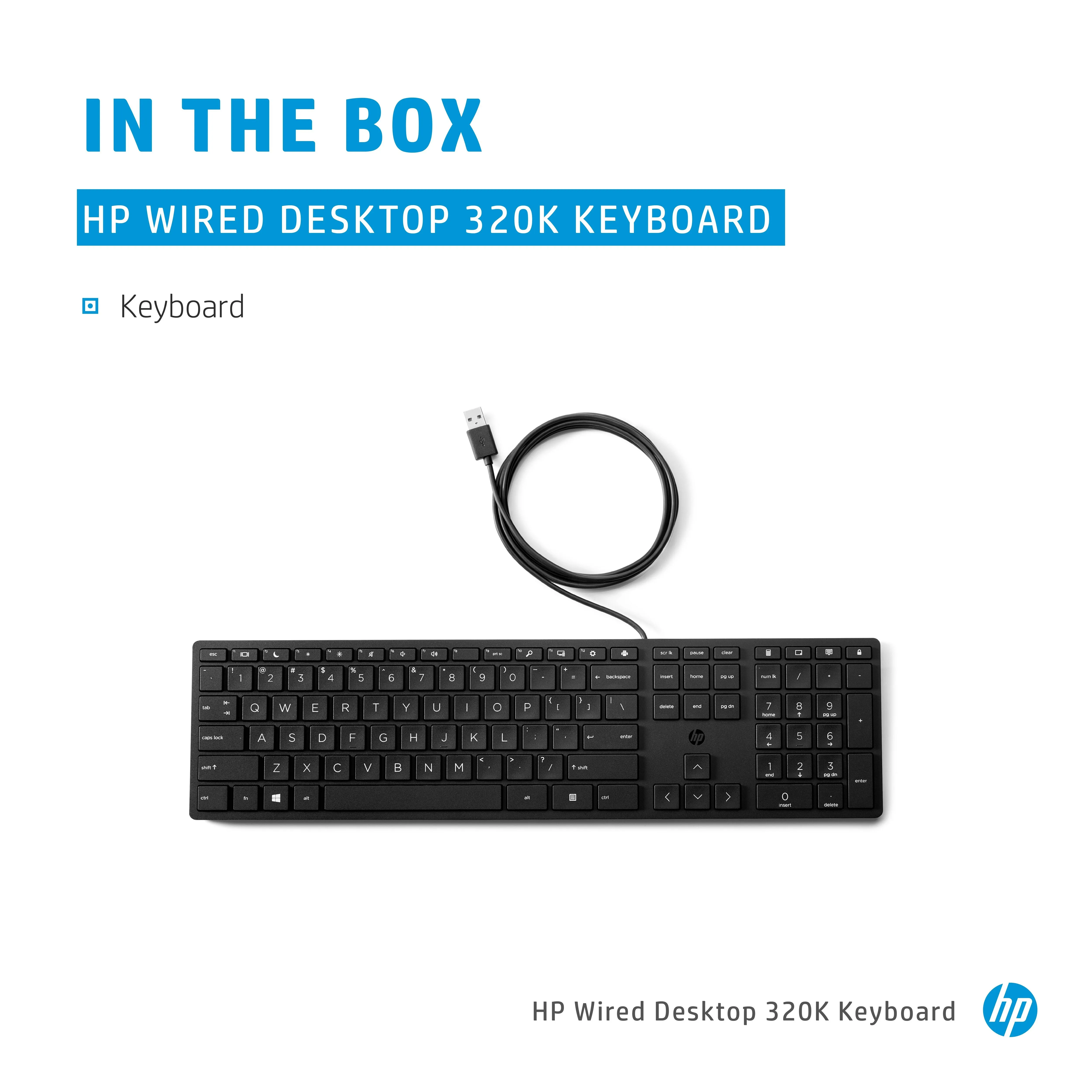 Hp Wired Desktop 320K Keyboard (Eu)