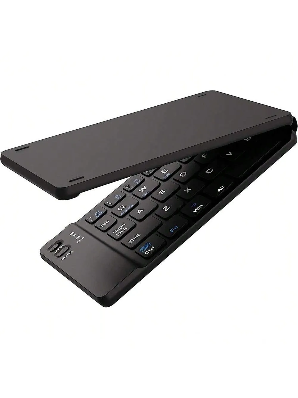 JOMAA Mini Wireless Keyboard Rechargeable Foldable Keyboard Folding