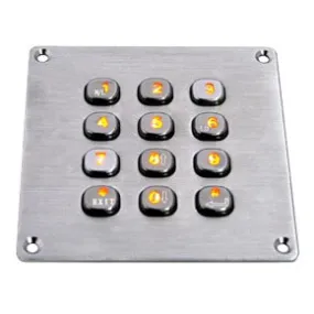 KBS KBS-KP-2083 Stainless Steel Backlit Keypad