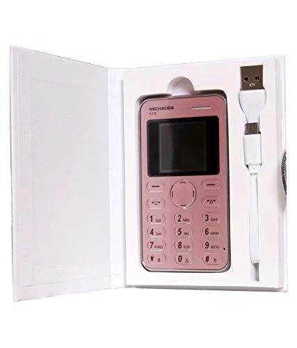 Kechaoda K116 1.44 inch QQVGA Display Slim Card Size GSM Single SIM Keypad Mobile (Black)