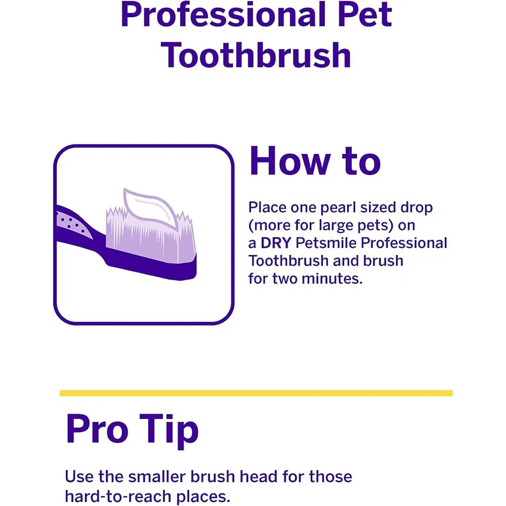 KOHE-VERSARY 10% OFF: Petsmile Professional 45 Degree Dual-Ended Toothbrush For Cats & Dogs