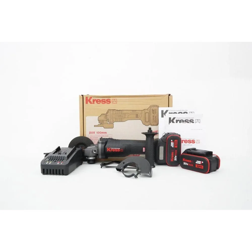 Kress KU800 20V Cordless Brushless Angle Grinder