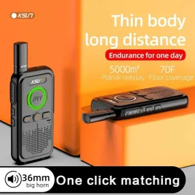 KSUT LTPLUS Walkie Talkie 2 Pieces Two Way Radio Portable UHF Scanner Radio Station For Children Walkie Talkie Mini Slim