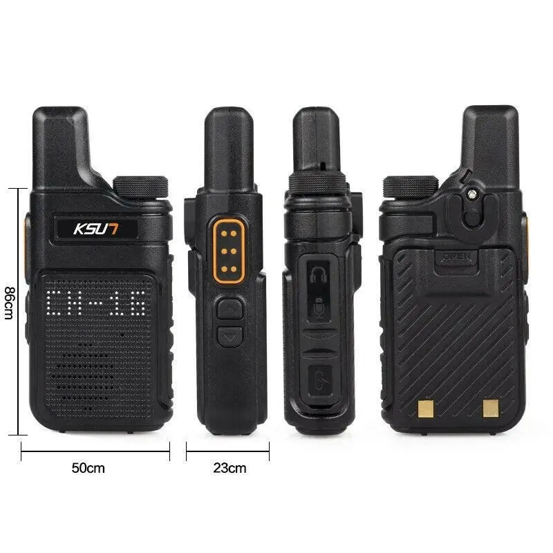 KSUT PMR446 Walkie Talkie 2 Pieces Mini Size Portable Handheld Radio Wireless Set Two Way Radio Station Comunicador Transceiver