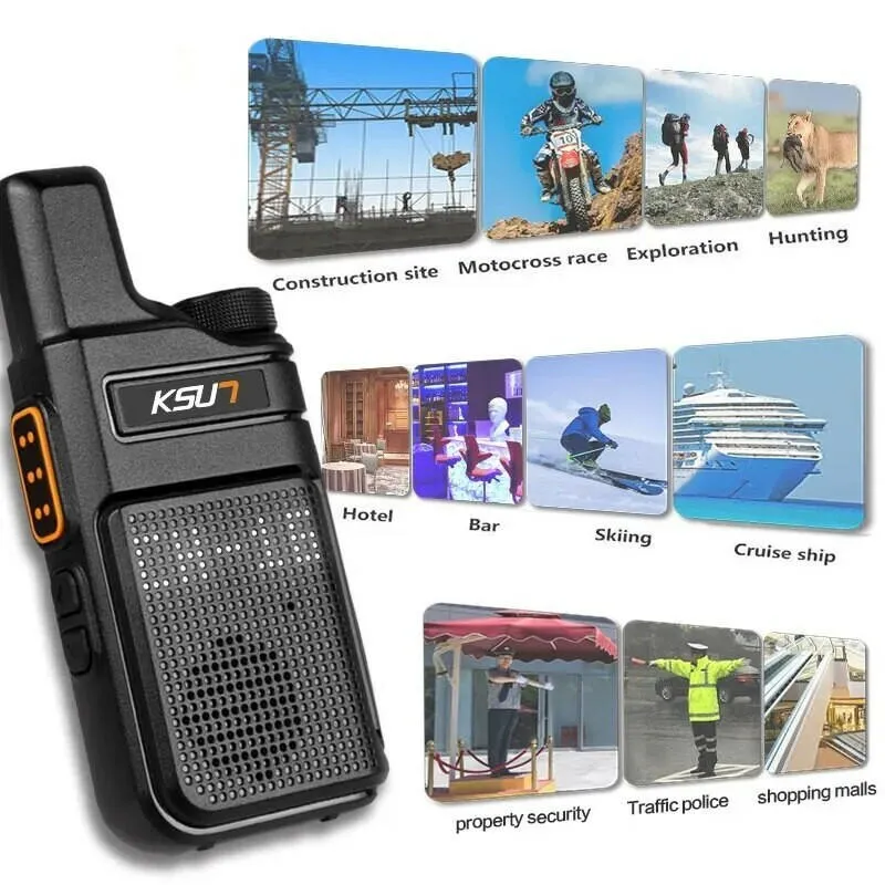 KSUT PMR446 Walkie Talkie 2 Pieces Mini Size Portable Handheld Radio Wireless Set Two Way Radio Station Comunicador Transceiver