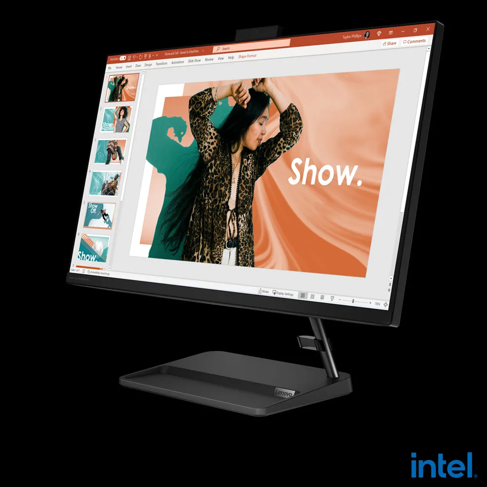 LENOVO F0GJ00GXUS IdeaCentre AIO 3 27IAP7 27" FHD Touchscreen i5-12450H 2GHz Intel UHD Graphics 8GB RAM 512GB SSD Win 11 Home Black