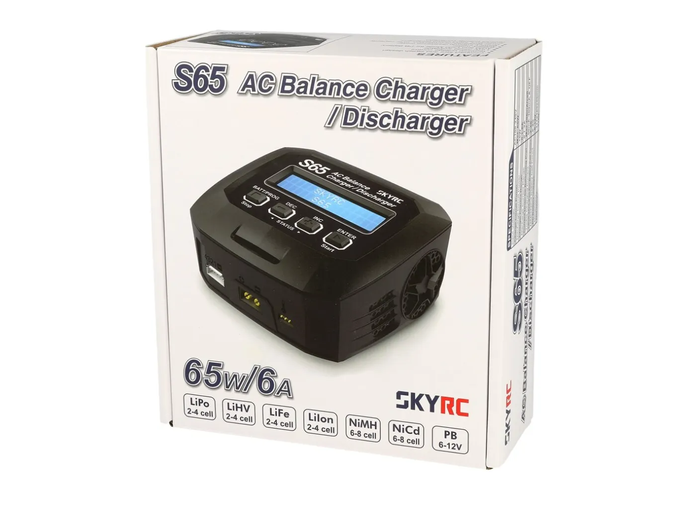 Lipo SKYRC S65 65W AC Balance Battery Charger