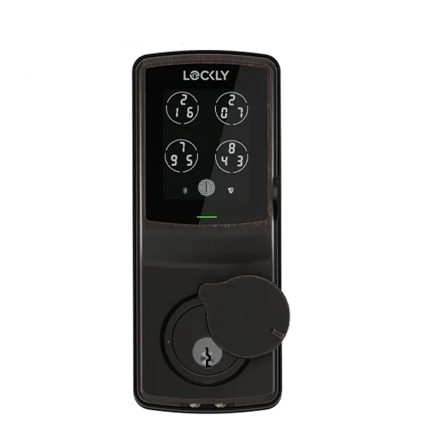 Lockly- PGD728WVB- Secure PRO Wi-Fi -Bluetooth App Controlled- Fingerprint Biometric Electronic Deadbolt-Includes Wi-Fi Hub- Venetian Bronze