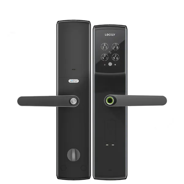 Lockly  - PGD829AFSG -  Secure Lux - Mortise Smart Lock - Fingerprint Reader - RFID Card - Bluetooth App Controlled - Space Grey