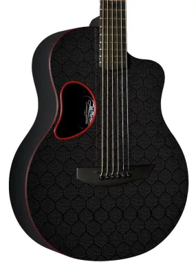 McPherson Carbon Fiber Blackout Touring Red w/ Honeycomb Finish #11175