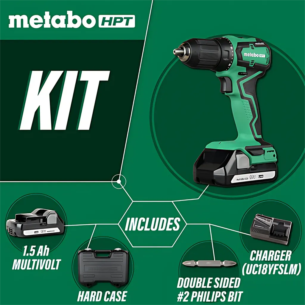 Metabo HPT DS18DDX 18V Brushless 1/2-in Cordless Drill