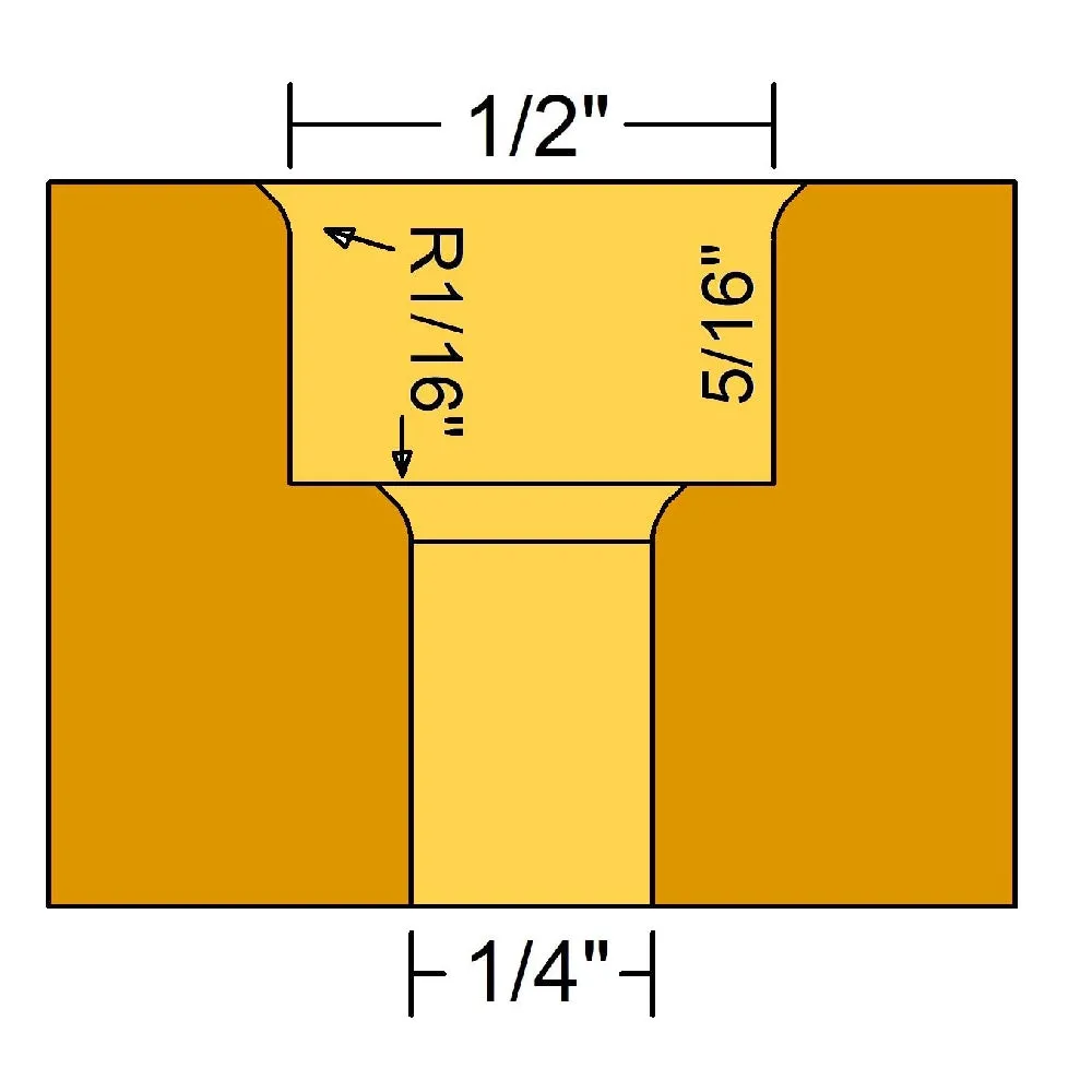 MICROJIG MICROJIG ZEROPLAY 2 STEP PLUNGE ROUTER BIT (1/2' SHANK) MIC MB-050-0525PL