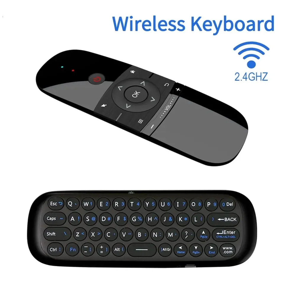 Mini Air Mouse W1 Fly Air Mouse Wireless Keyboard Airmouse For 9.0 8.1 Android TV Box/PC/TV Smart Portable Mini 2.4G Micro USB S10010012