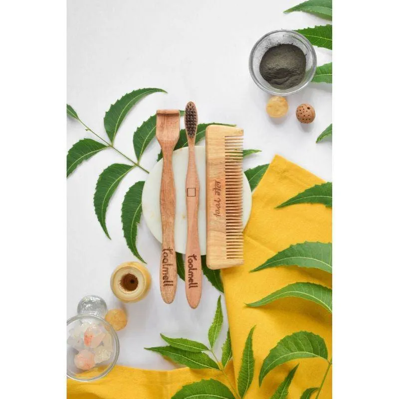 Neem Wood Morning Kit - with 100% Pure Neem Wood