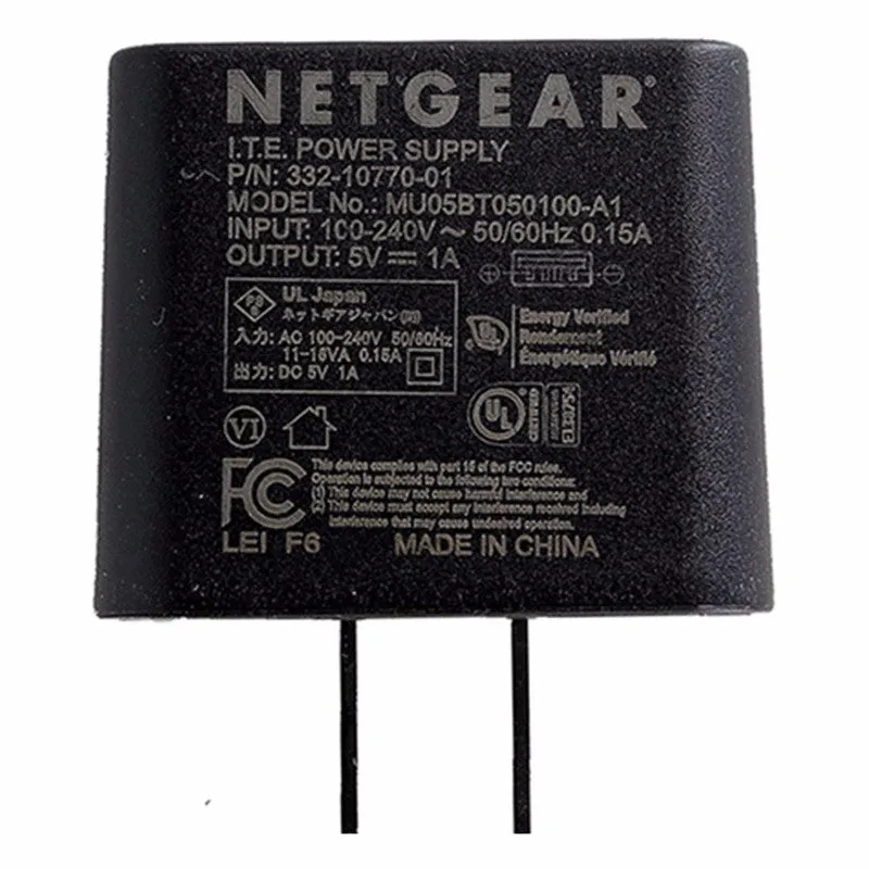 Netgear (MU05BT050100-A1) 5V 1A Wall Adapter for USB Devices - Black