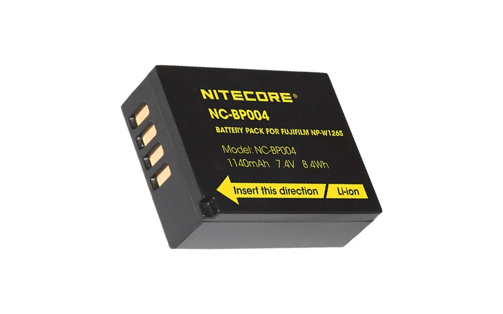 Nitecore NC-BP004 Camera Battery Compatible Fujifilm NP-W126S