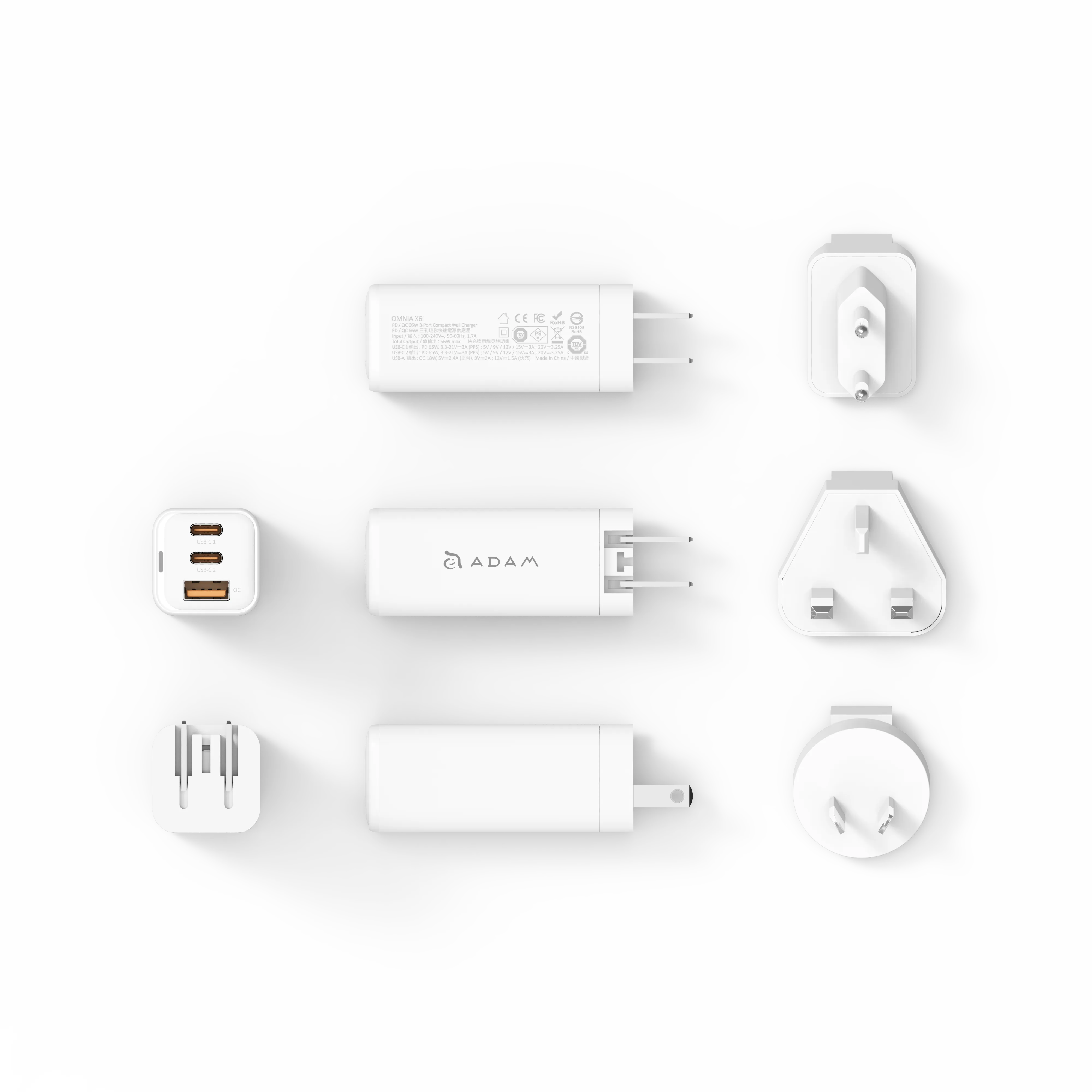 OMNIA X6i PD / QC 66W Compact Wall Charger