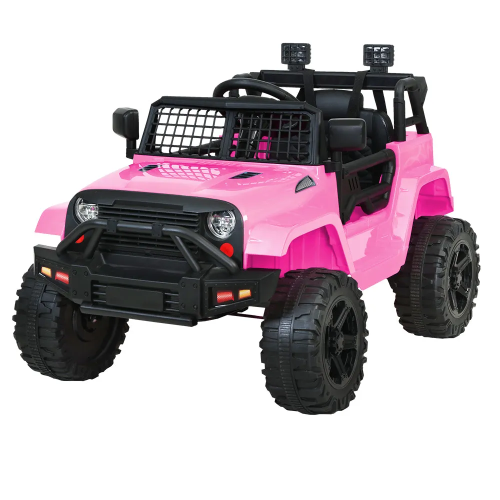 Pink 12V Kids Electric Ride-On Jeep with Remote - Rigo