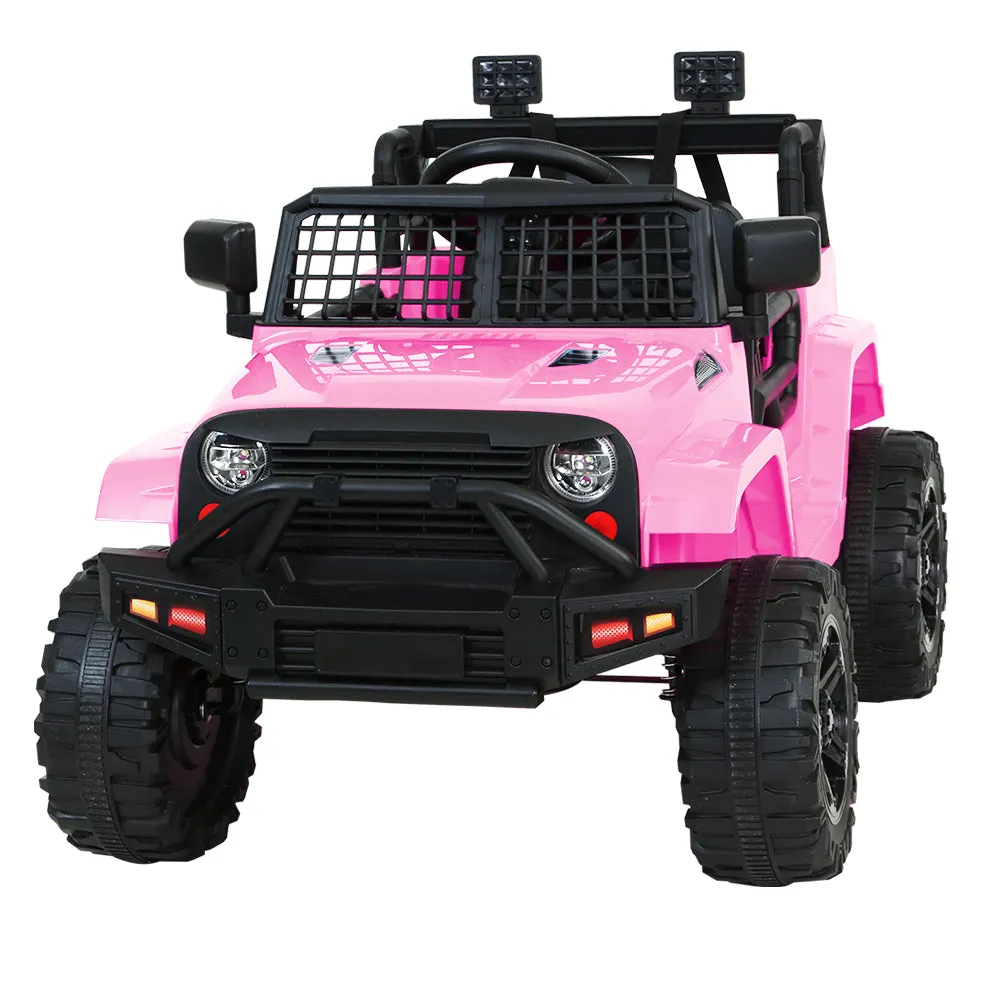 Pink 12V Kids Electric Ride-On Jeep with Remote - Rigo