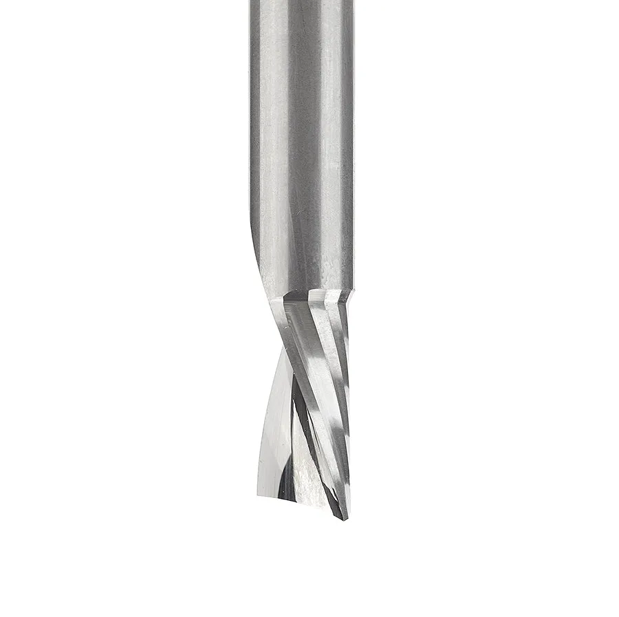 Plastic Cutting Spiral 'O' Flute Router Bit | 3⁄8 Dia x 3⁄4" x 3⁄8 Shank x 3" Long Down-Cut | 51509 | 738685515099