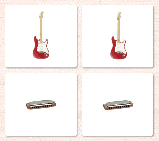 Popular Musical Instruments Matching