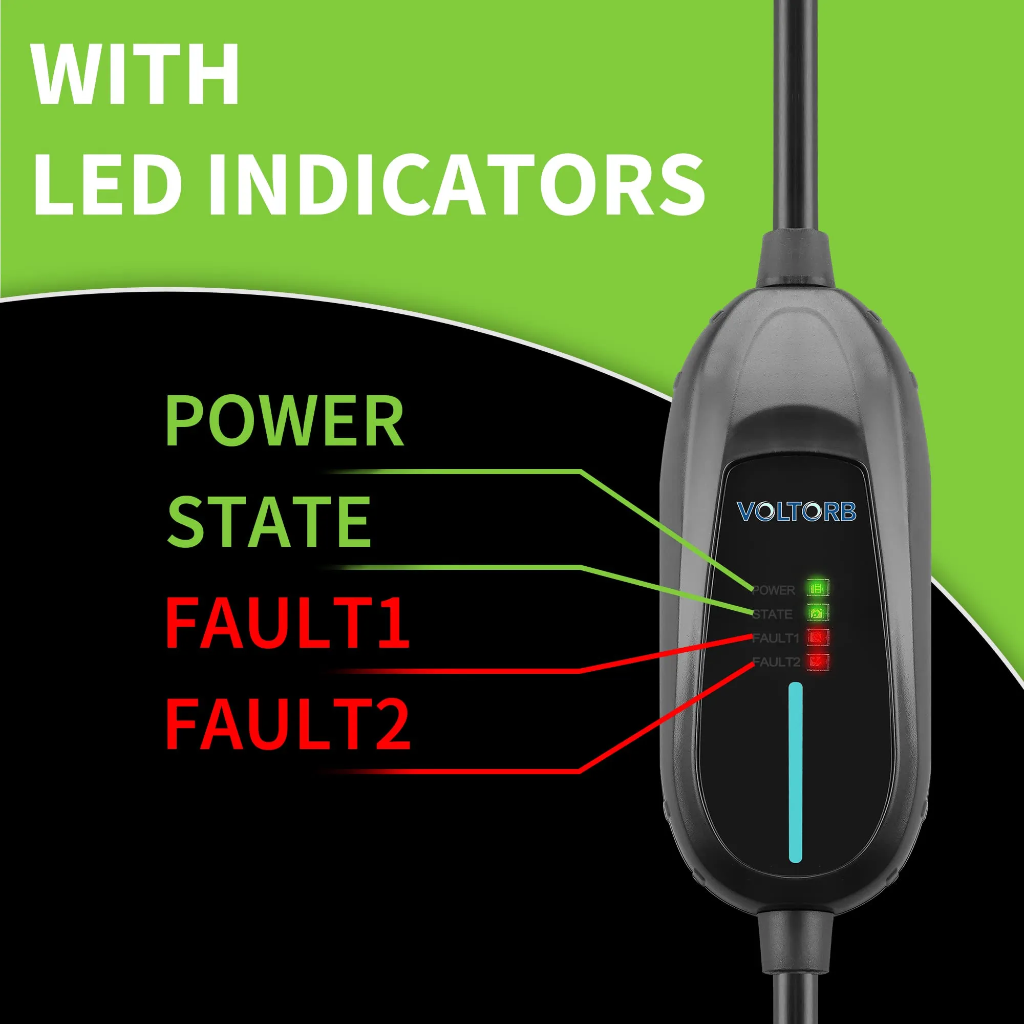 Portable EV Electric Vehicle Charger Plug-in.