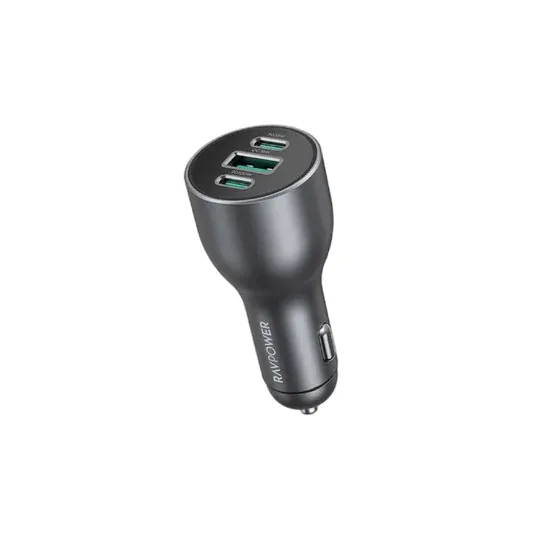 RAVPOWER PD 100W 3 Ports Super Fast Car Charger - VC1011