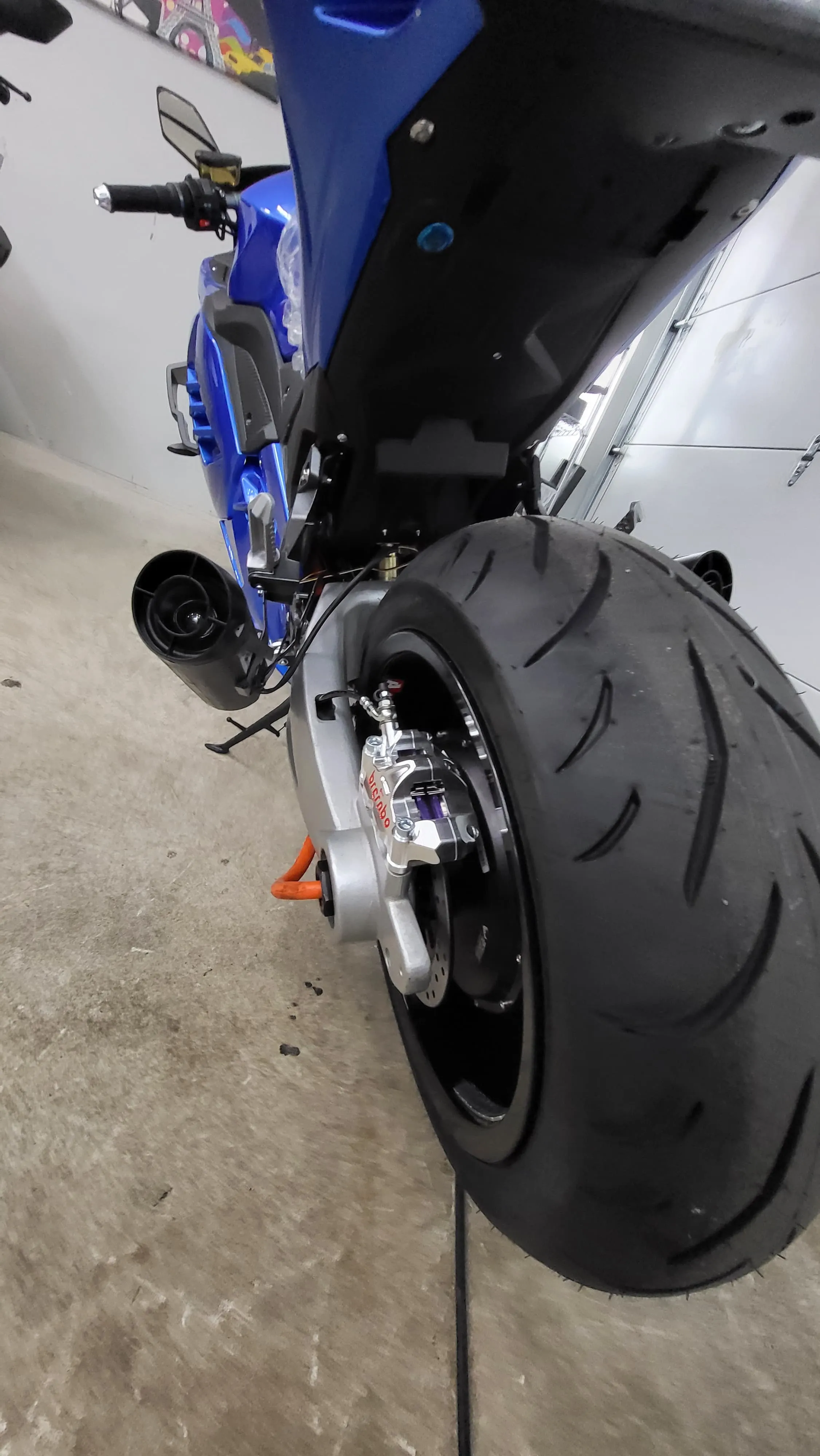 RAWATRON DEVIL 2.0 SINGLE SIDED SWINGARM 88v 100AH AND BREMBO BRAKES