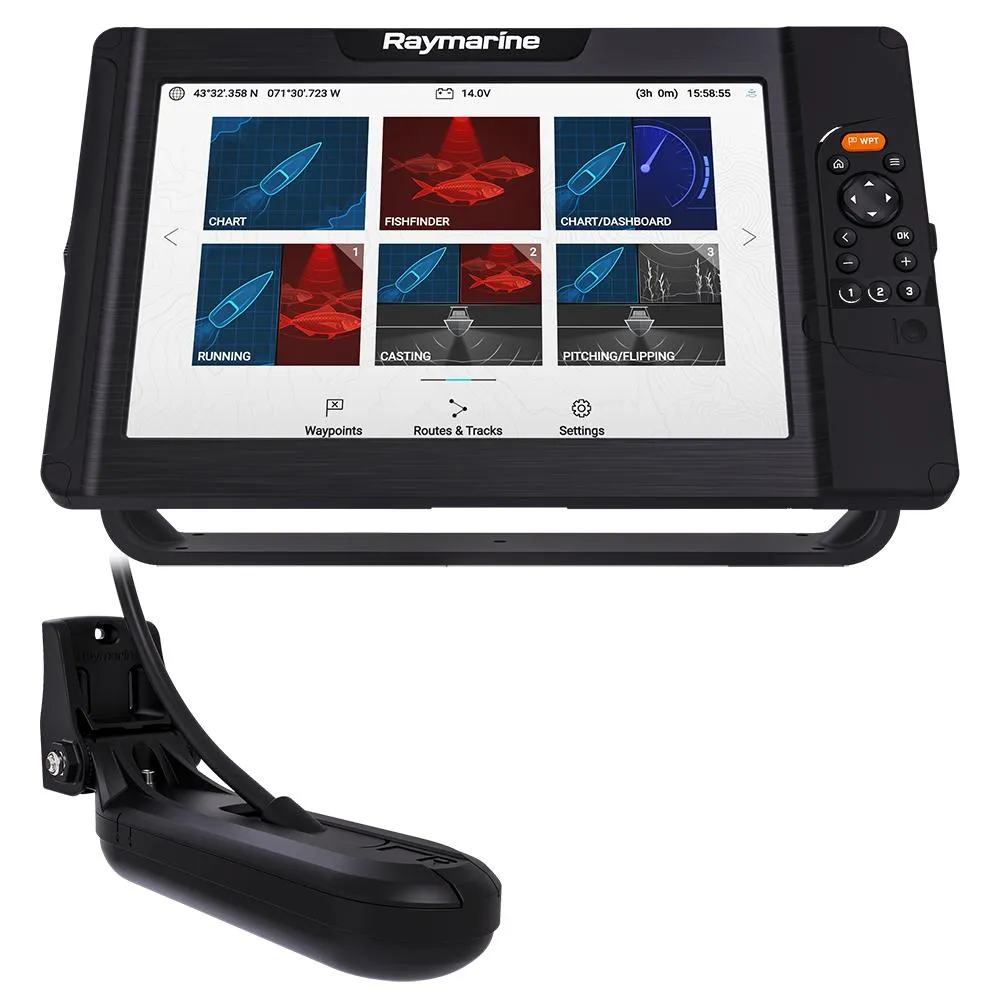 Raymarine Element 12 HV Combo w/HV-100 Transducer  Nav  Central  South America Chart [E70536-05-CSA]