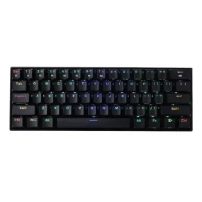 Redragon Draconic Pro Mechanical 61 Key|Bluetooth 5.0|Rf|Rgb Rechargable Battery|Type C Charging Cable Gaming Keyboard Black Rd K530 Rgb Pro