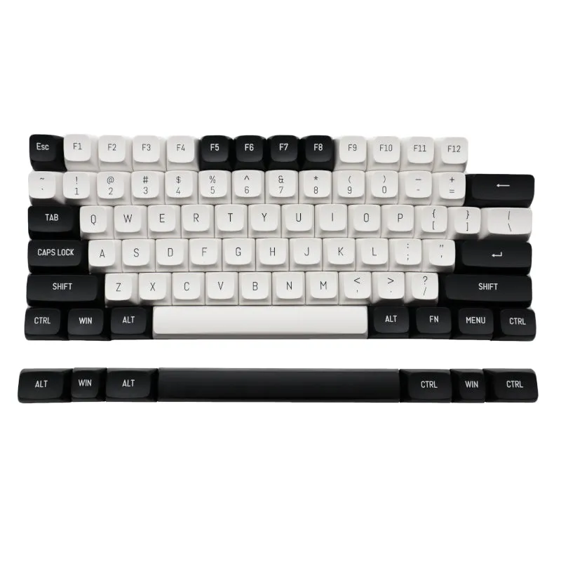 Redragon Keycaps Black And White Pbt 150Key Set