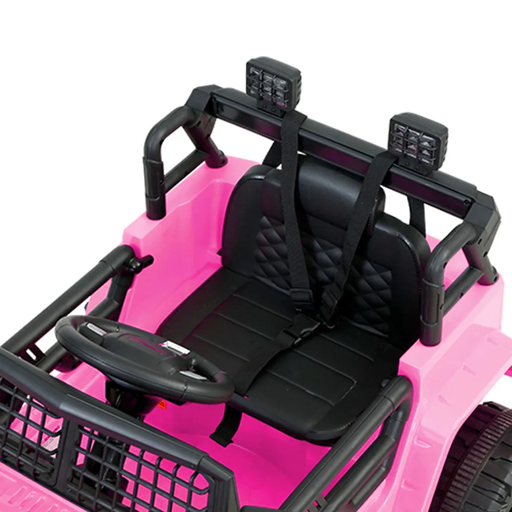 Rigo Kids Ride On Car Electric 12V Car Toys Jeep Battery Remote Control Pink