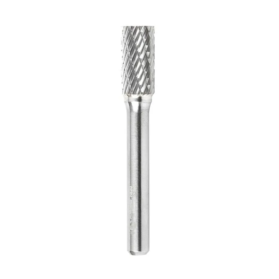 SA Cylindrical No End Double Cut Burr Bit | 3⁄8 Dia x 3⁄4 x 1⁄4 Shank | BURS-102 | 738685666029