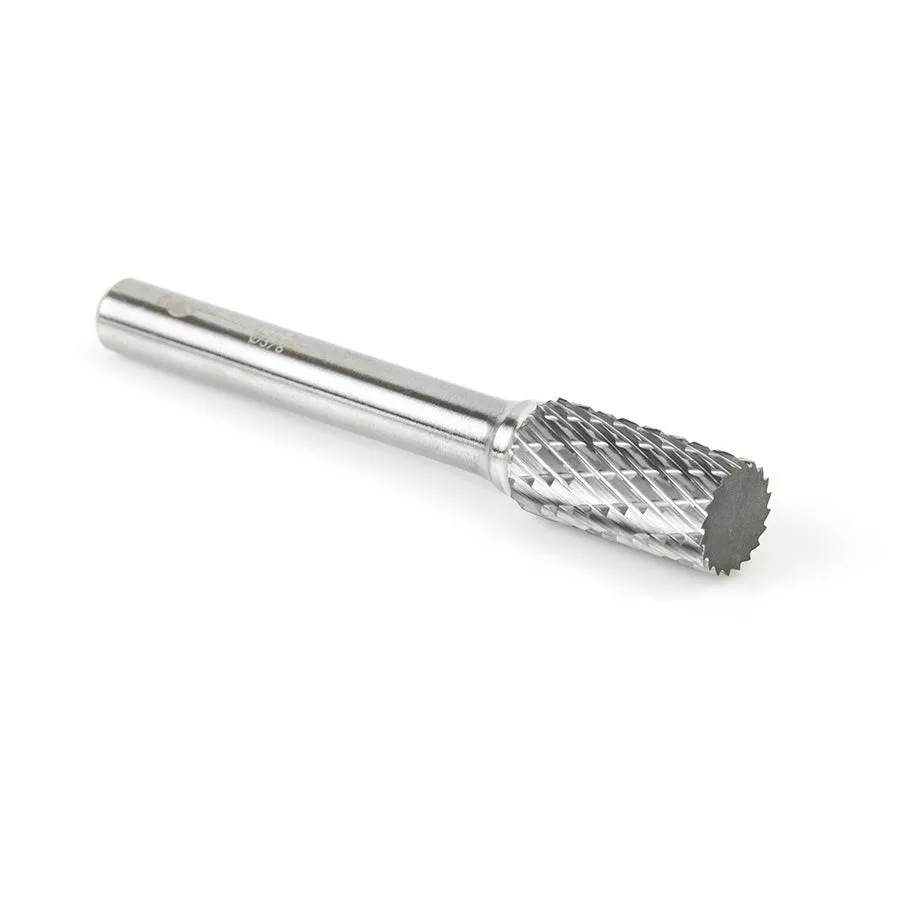 SA Cylindrical No End Double Cut Burr Bit | 3⁄8 Dia x 3⁄4 x 1⁄4 Shank | BURS-102 | 738685666029