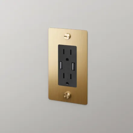 Single Gang Outlet with USB Charger