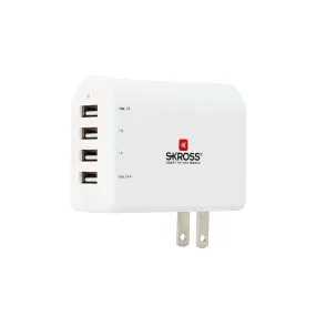 SKROSS US USB Charger – 4-Port