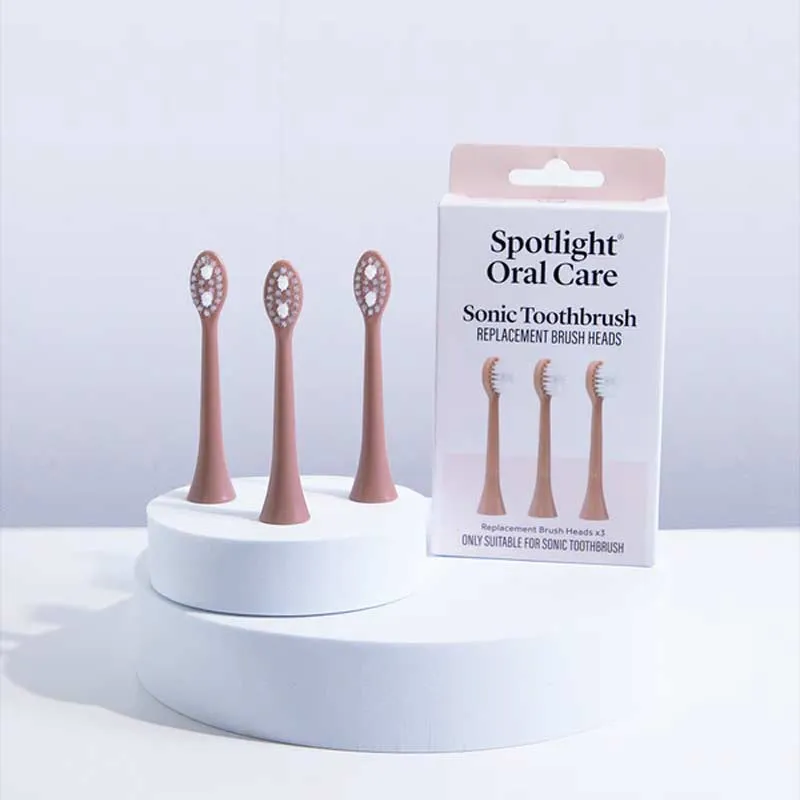 Spotlight Oral Care Replacement Sonic Heads Rose Gold